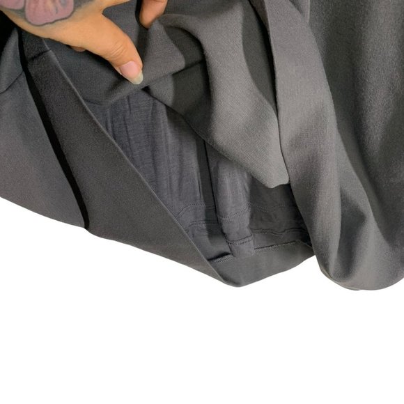 COS Grey Long Short Sleeve Layered Dress Medium - Picture 5 of 11